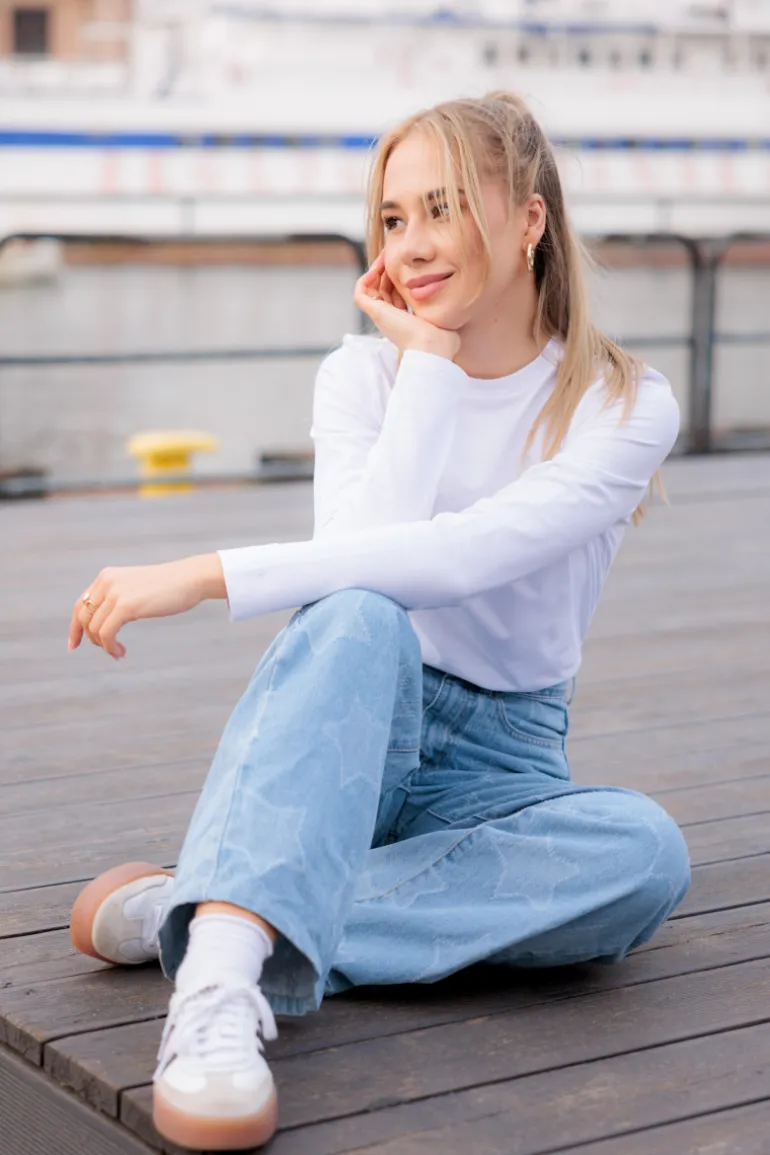 Bluzka Hazel White