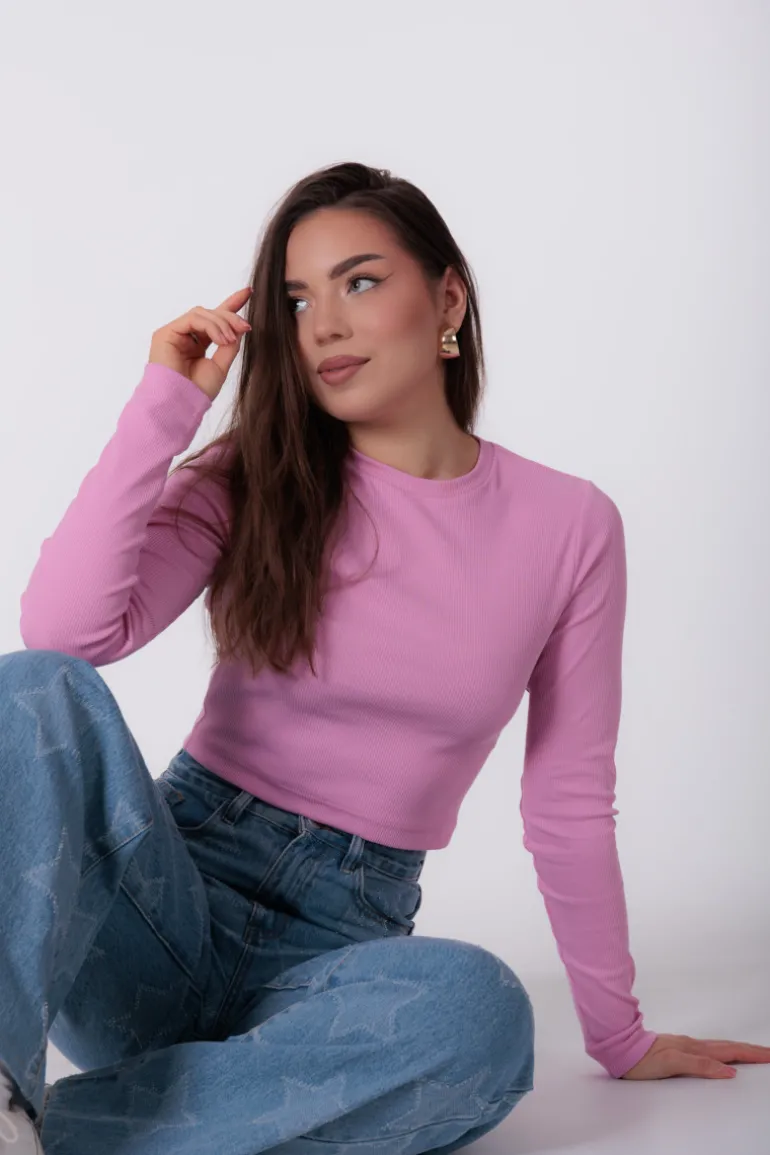 Bluzka Kisha Long Sleeve Pink