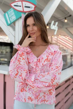 Bluzka Sybil Pink Blots