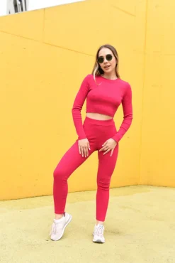 Legginsy Clare Magenta