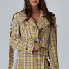 Marynarka Cyndy Yellow Check