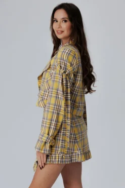 Marynarka Cyndy Yellow Check