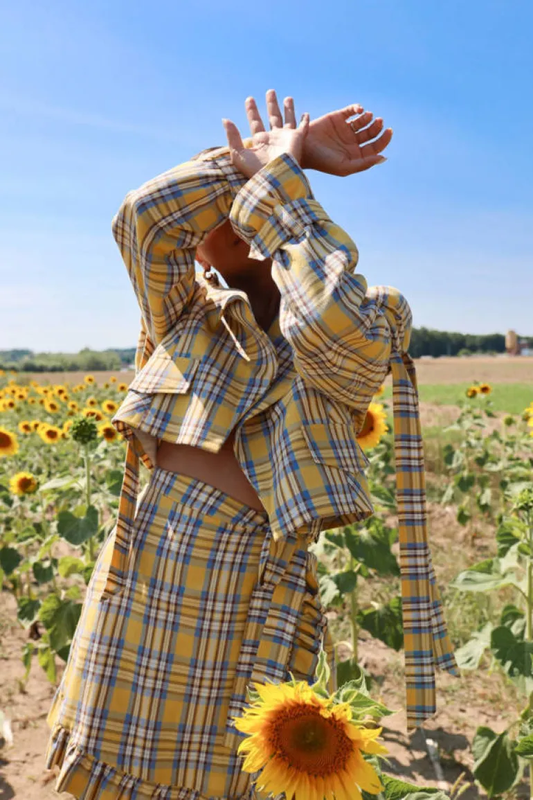 Marynarka Cyndy Yellow Check