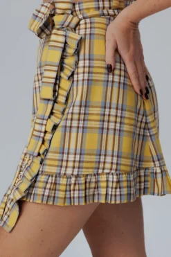 Spódniczka Cyndy Yellow Check