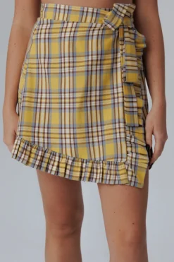 Spódniczka Cyndy Yellow Check