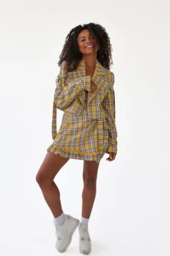Spódniczka Cyndy Yellow Check