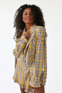 Spódniczka Cyndy Yellow Check