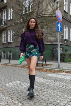 Spódniczka Miley Purple Flowers