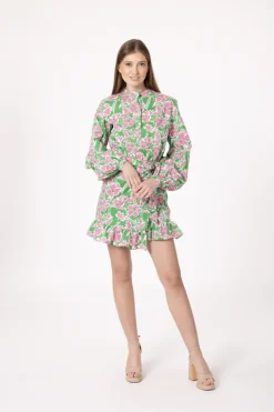 Sukienka Alia Green Flowers