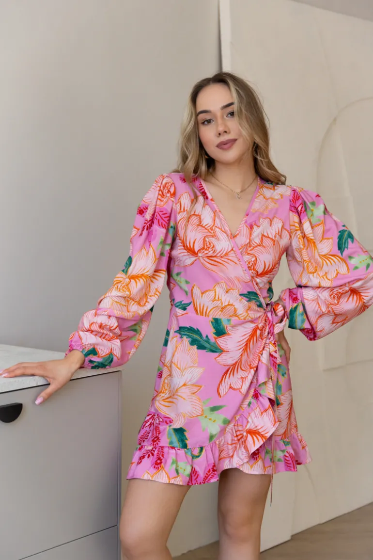 Sukienka Camila Pink Flowers
