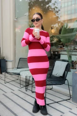 Sukienka Clara II Pink- Red