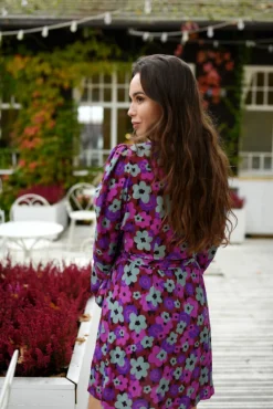 Sukienka Valencia Violet Flowers