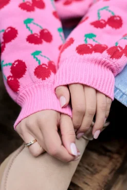 Sweter Cecille Pink Cherry