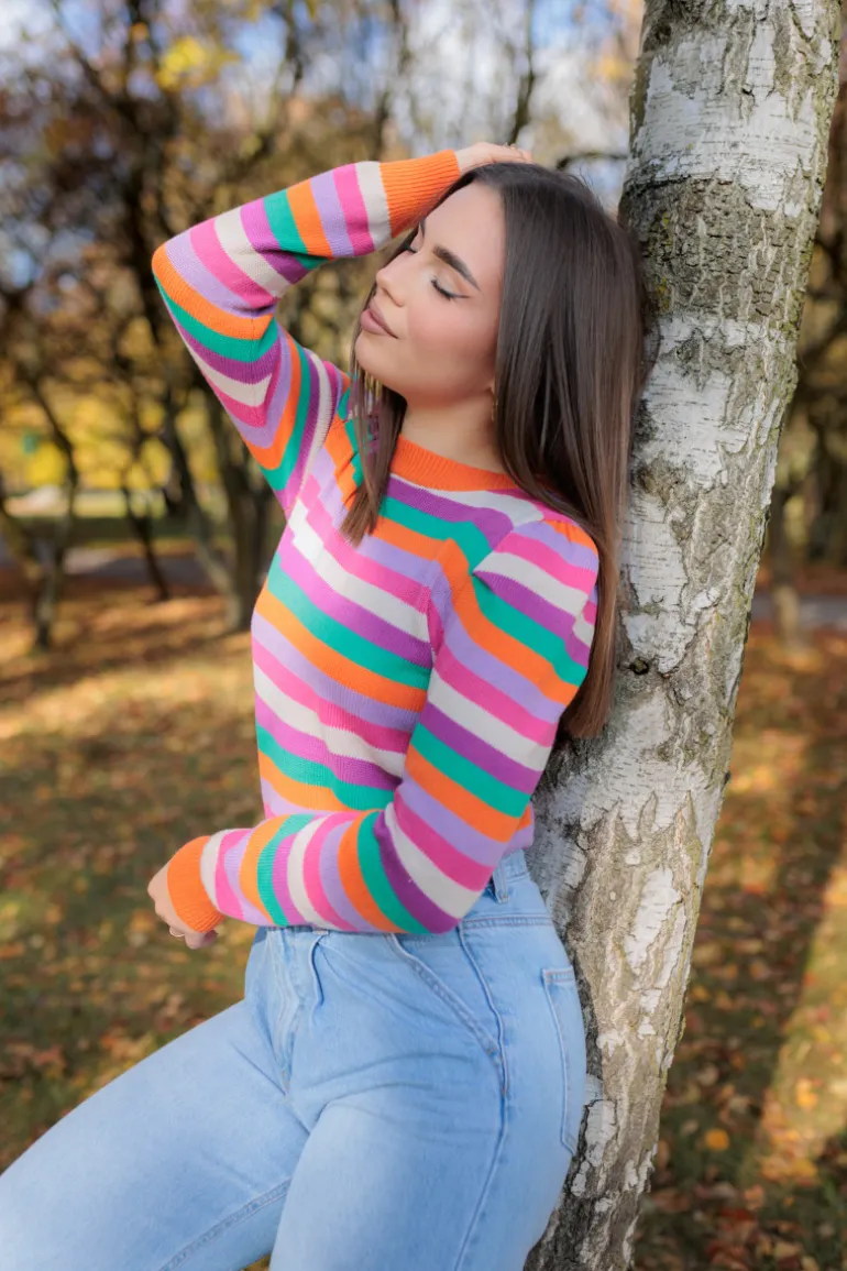 Sweter Jeffie Stripes