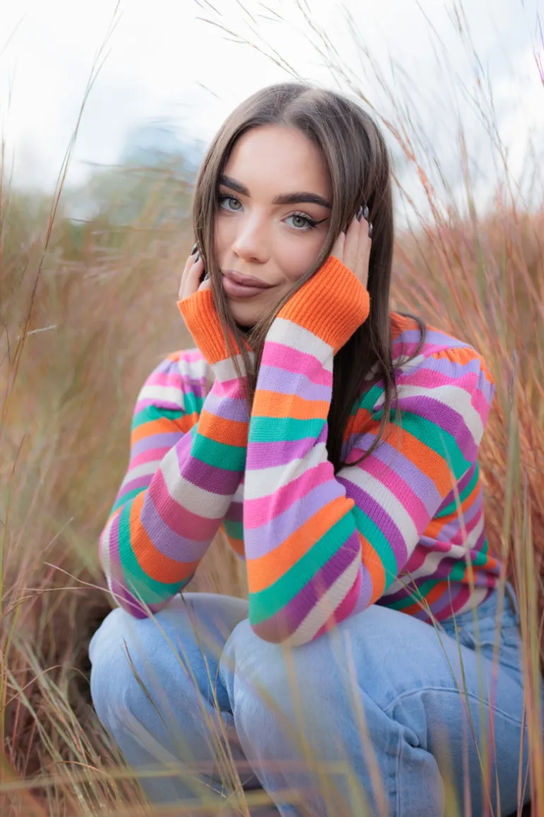 Sweter Jeffie Stripes