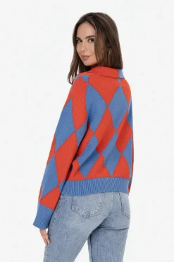 Sweter Maddie Cobalt Bloom