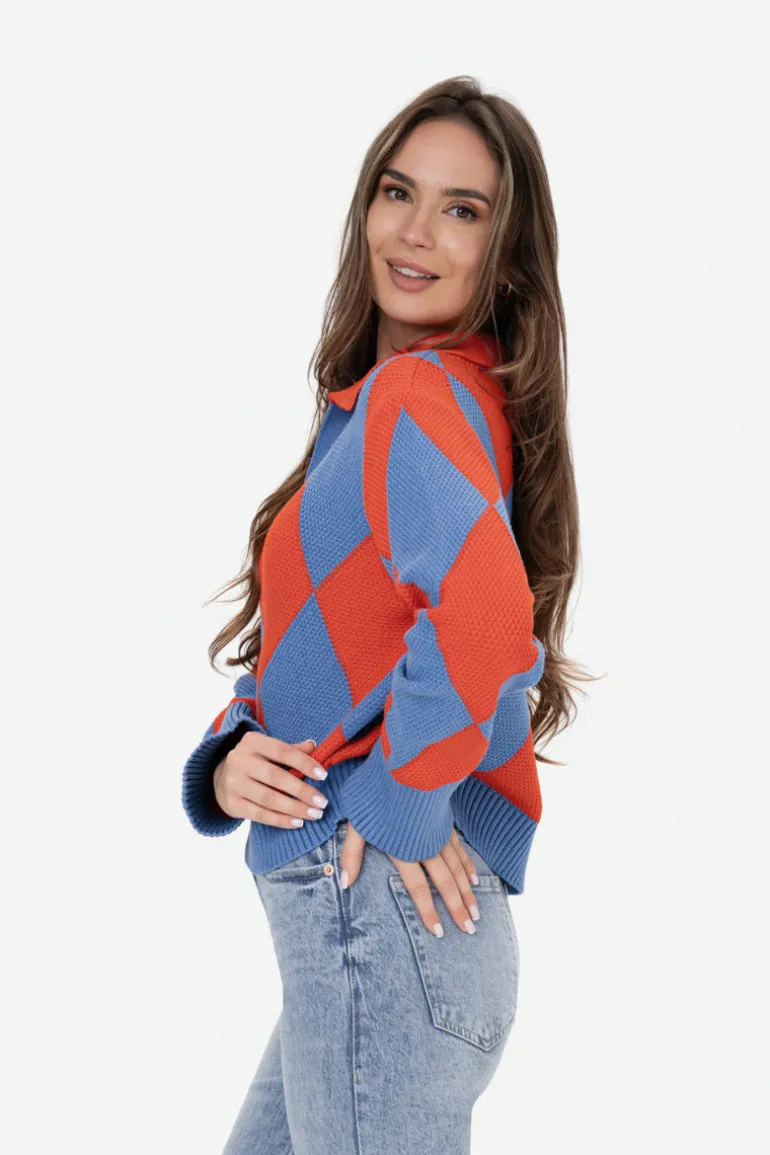 Sweter Maddie Cobalt Bloom