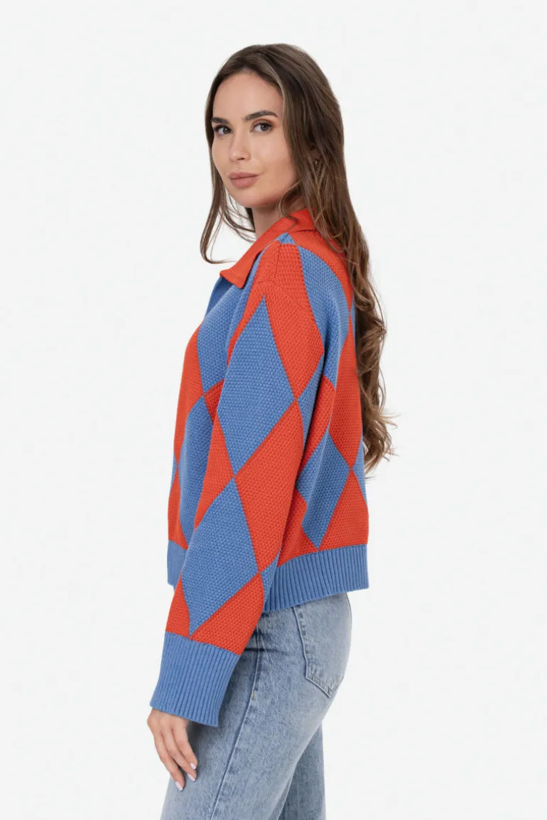 Sweter Maddie Cobalt Bloom