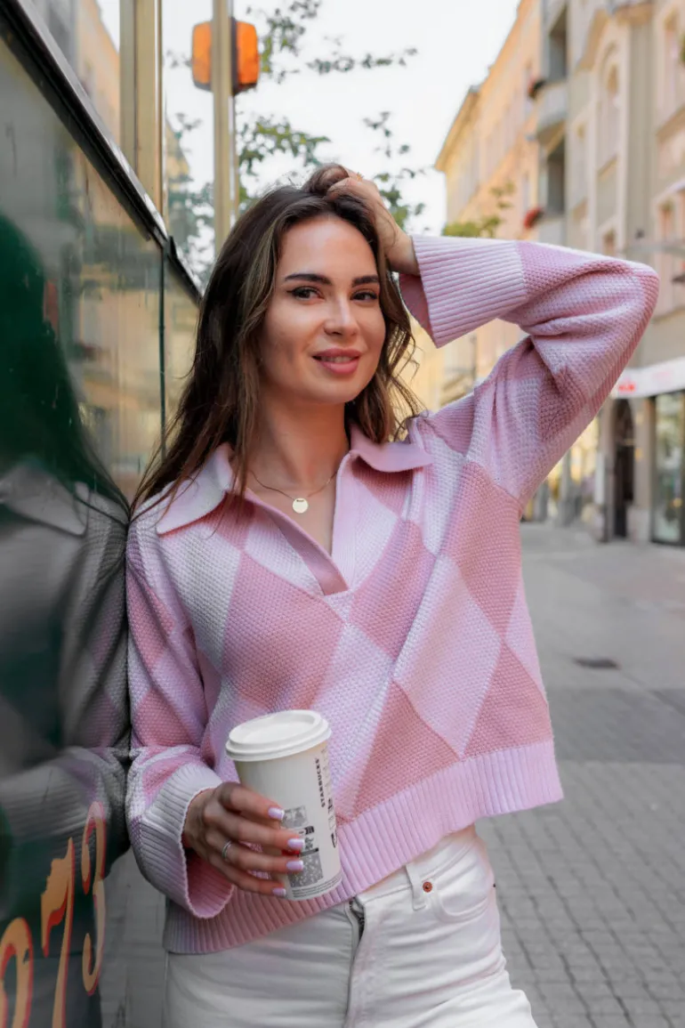 Sweter Maddie Dusty Pink