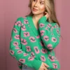 Sweter Robbin Green Panther
