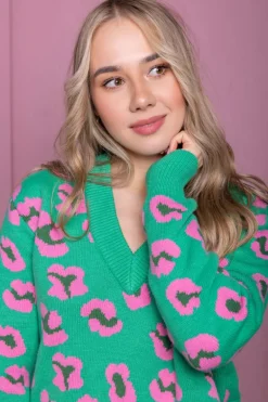 Sweter Robbin Green Panther