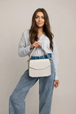 Szara Mała Torebka Crossbody Lucia