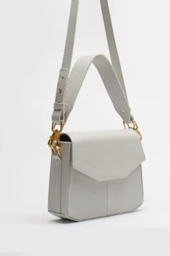 Szara Mała Torebka Crossbody Lucia